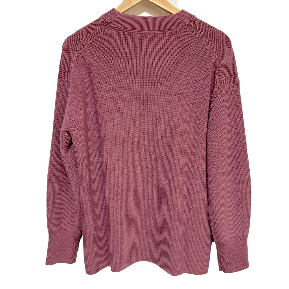 2023 Lululemon Merino Wool Blend Ribbed Crewneck Sweater Velvet Dust Pink Size 8 - Picture 4 of 10